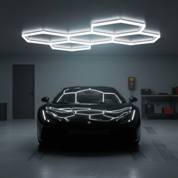LED стельовий світильник HEXLINE LED/216W/230V 6500K 208x300 см білий