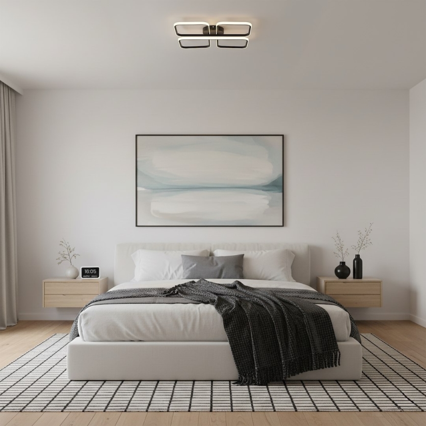 LED-стельовий світильник HIDALGO, 40 Вт, 230 В, чорний