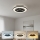 LED Стельовий світильник із димером і вентилятором VENTELUX LED/48W/230V 3000/4000/6500K діам. 48,5 cm чорний + пульт дистанційного керування