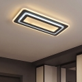 LED стельовий світильник із регулюванням яскравості LED/85W/230V 3000-6500K чорний + пульт дистанційного керування