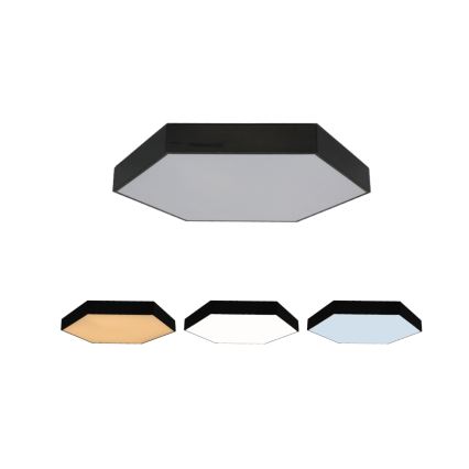 LED стельовий світильник LED/135 Вт/230 В 3000/4000/6500K діам. 80 см чорний