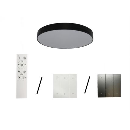 LED стельовий світильник LED/135W/230V 3000/4000/6500K діаметр 80 см чорний