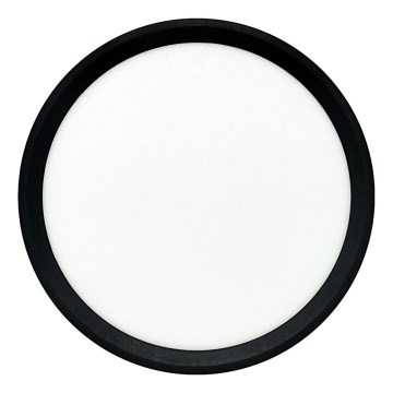 LED стельовий світильник LED/18W/230V 3000/4000/6500K діаметр 23 см чорний