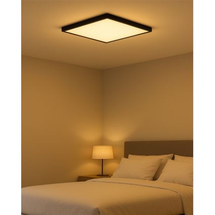 LED стельовий світильник LED/24W/230V 3000/4000/6500K 30x30 cm чорний