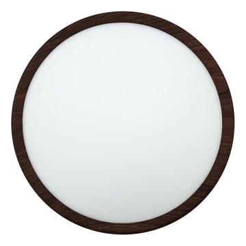 LED-стельовий світильник LED/24W/230V 3000/4000/6500K діаметр 30 см коричневий