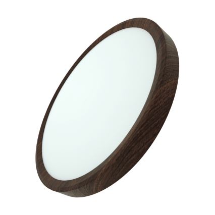 LED-стельовий світильник LED/24W/230V 3000/4000/6500K діаметр 30 см коричневий