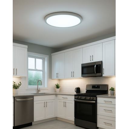 LED стельовий світильник LED/32 Вт/230 В 3000/4000/6500 К, діаметр 40 см, білий