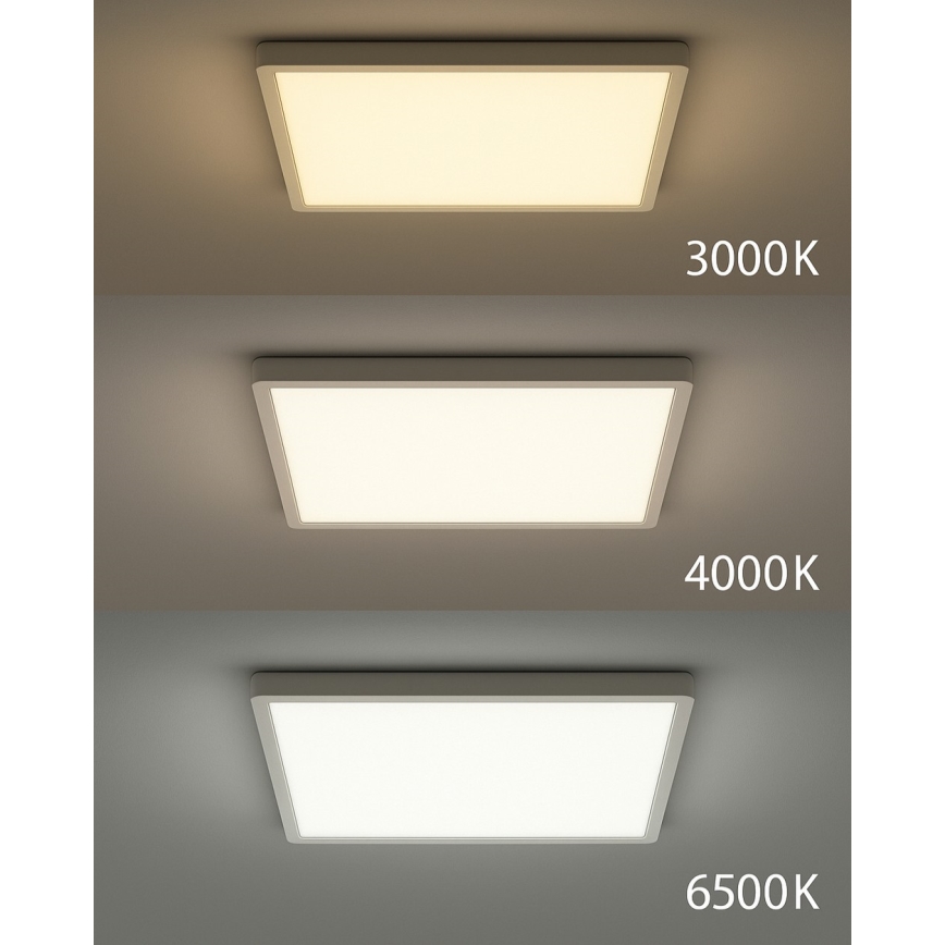 LED-стельовий світильник LED/32W/230V 3000/4000/6500K 40x40 cm білий