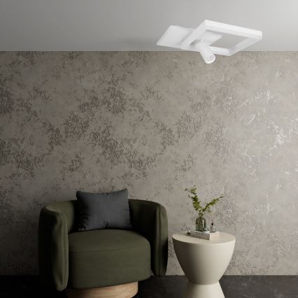 LED Стельовий світильник LED/38W/230V + 1xGU10/30W білий