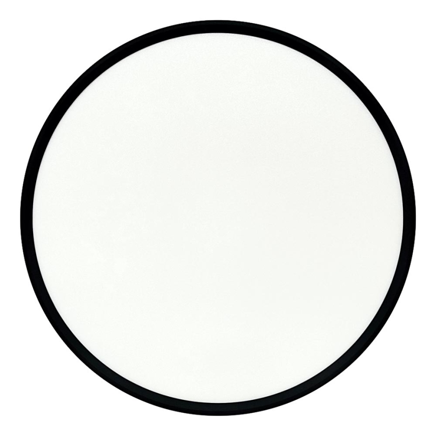 LED стельовий світильник LED/40 Вт/230 В 3000/4000/6500 К, діаметр 50 см, чорний