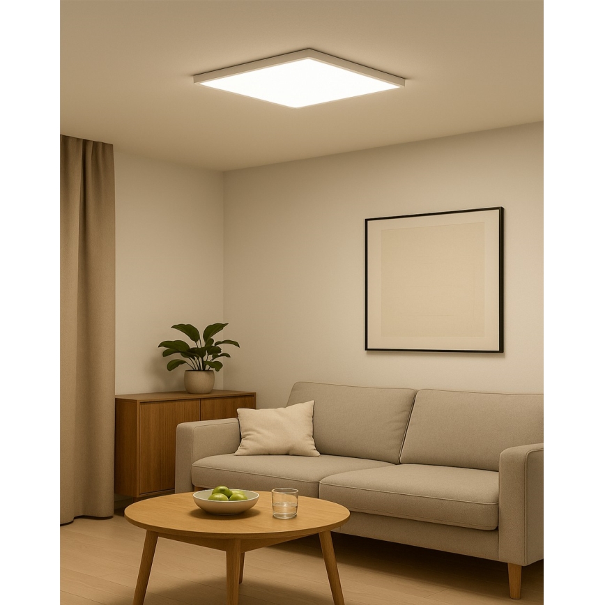 LED стельовий світильник LED/40Вт/230В 3000/4000/6500К 50x50 см білий