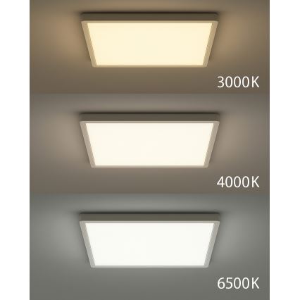 LED стельовий світильник LED/40Вт/230В 3000/4000/6500К 50x50 см білий