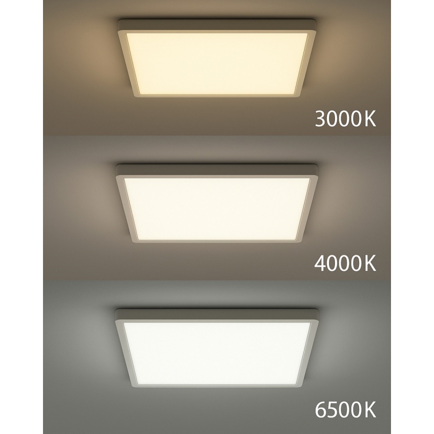LED стельовий світильник LED/40Вт/230В 3000/4000/6500К 50x50 см білий
