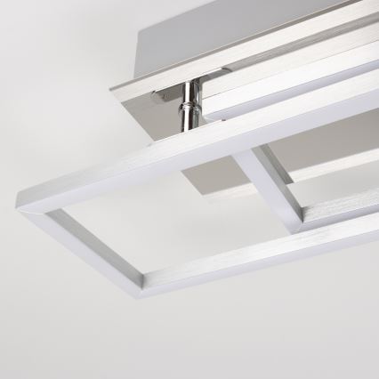 LED стельовий світильник LED/40Вт/230В матовий хром