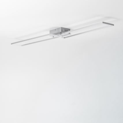 LED стельовий світильник LED/40Вт/230В матовий хром