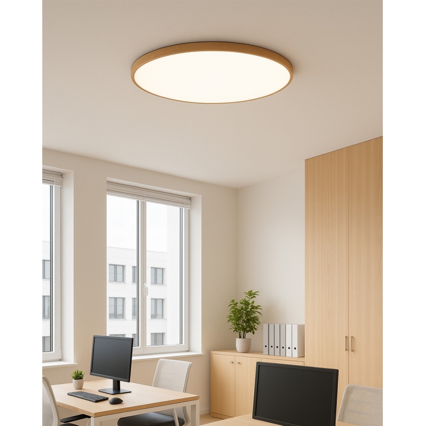 LED-стельовий світильник LED/40W/230V 3000/4000/6500K діаметр 50 см бежевий