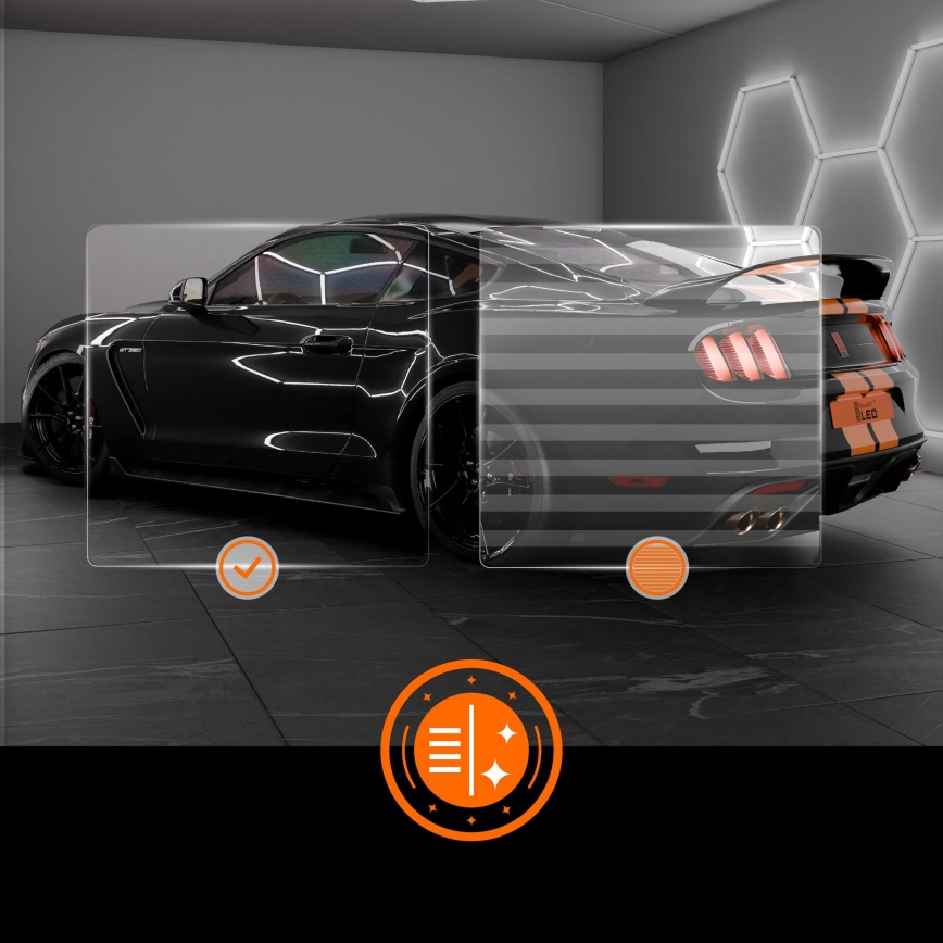 Стельовий світлодіодний світильник HEXAGON LED/456 Вт/85-265 В 6500 К 522x298 см CRI 90 IP54 білий