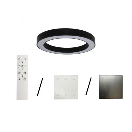 LED стельовий світильник LED/80W/230V 3000/4000/6500K діаметр 80 cm чорний