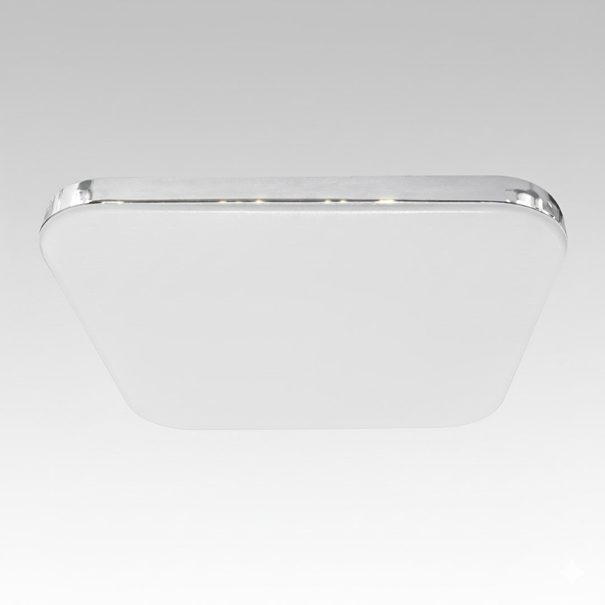 LED стельовий світильник NEMO LED/36W/230V 50x50 см глянцевий хром