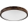 LED стельовий світильник OAK SLIM LED/36 Вт/230 В, 4000 К, діаметр 47 см, дуб/темно-коричневий