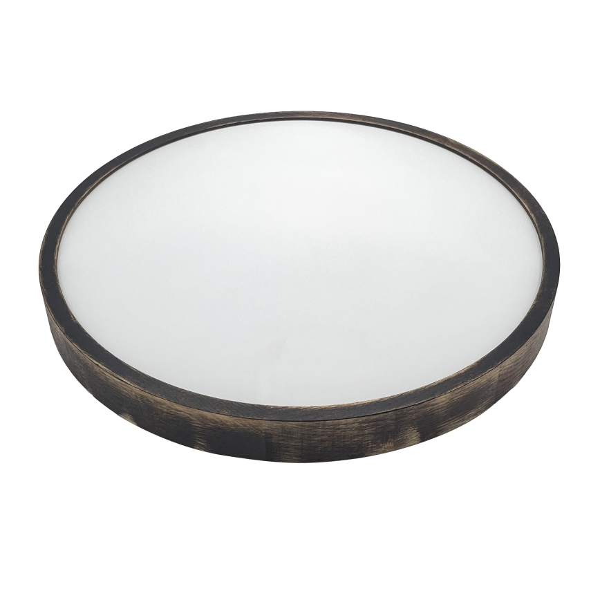 LED стельовий світильник OAK SLIM LED/36 Вт/230 В, 4000 К, діаметр 47 см, дуб/темно-коричневий