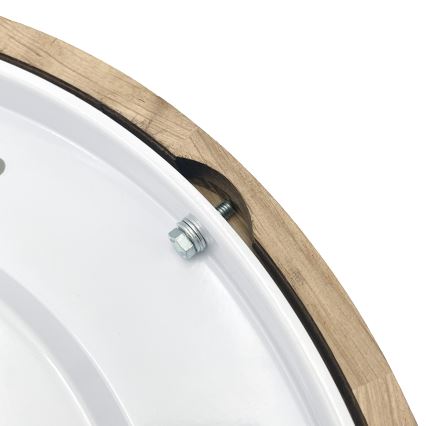 LED стельовий світильник OAK SLIM LED/36 Вт/230 В, 4000 К, діаметр 47 см, дуб/темно-коричневий