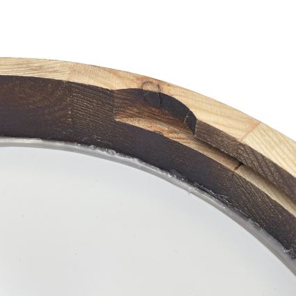 LED стельовий світильник OAK SMOKY SLIM LED/20 Вт/230 В 4000 К Ø 27 см дуб/темно-коричневий