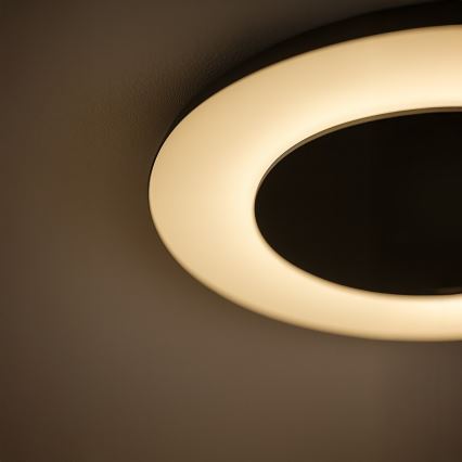 LED стельовий світильник PIATTINO LED/30Вт/230В 3000/4000/6000К діам. 40 см чорний
