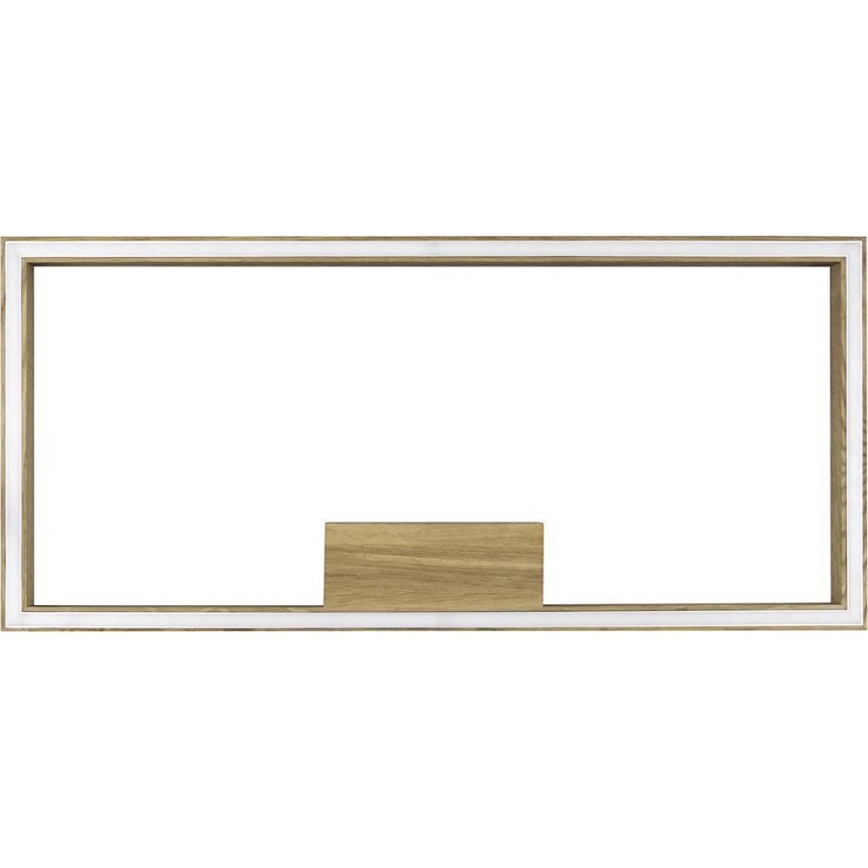 LED стельовий світильник RAMME LED/34W/230V з регулюванням яскравості, матовий дуб + пульт дистанційного керування