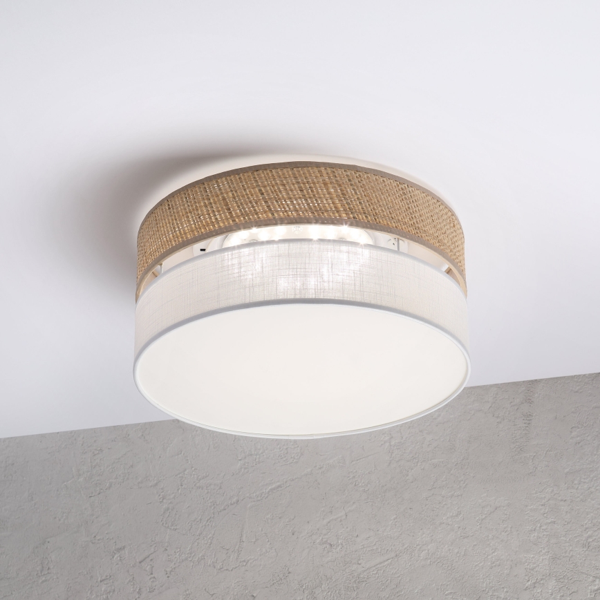 LED стельовий світильник SIRJA BOHO LED/20 Вт/230 В 4000 К Ø 35 см бежевий/білий