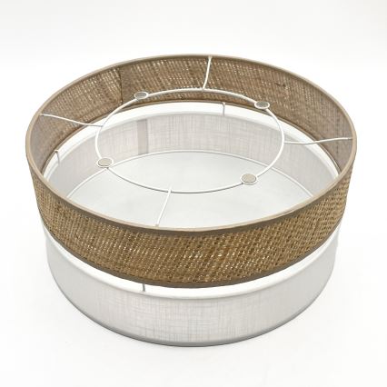 LED стельовий світильник SIRJA BOHO LED/20 Вт/230 В 4000 К Ø 35 см бежевий/білий