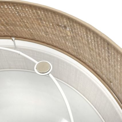 LED стельовий світильник SIRJA BOHO LED/20 Вт/230 В 4000 К Ø 35 см бежевий/білий