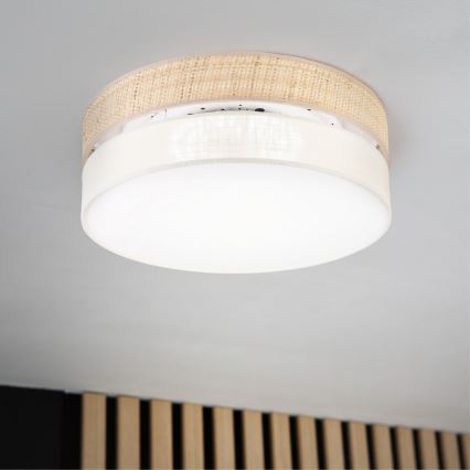 LED стельовий світильник SIRJA BOHO LED/36W/230V 4000K діам. 45 см бежевий/кремовий