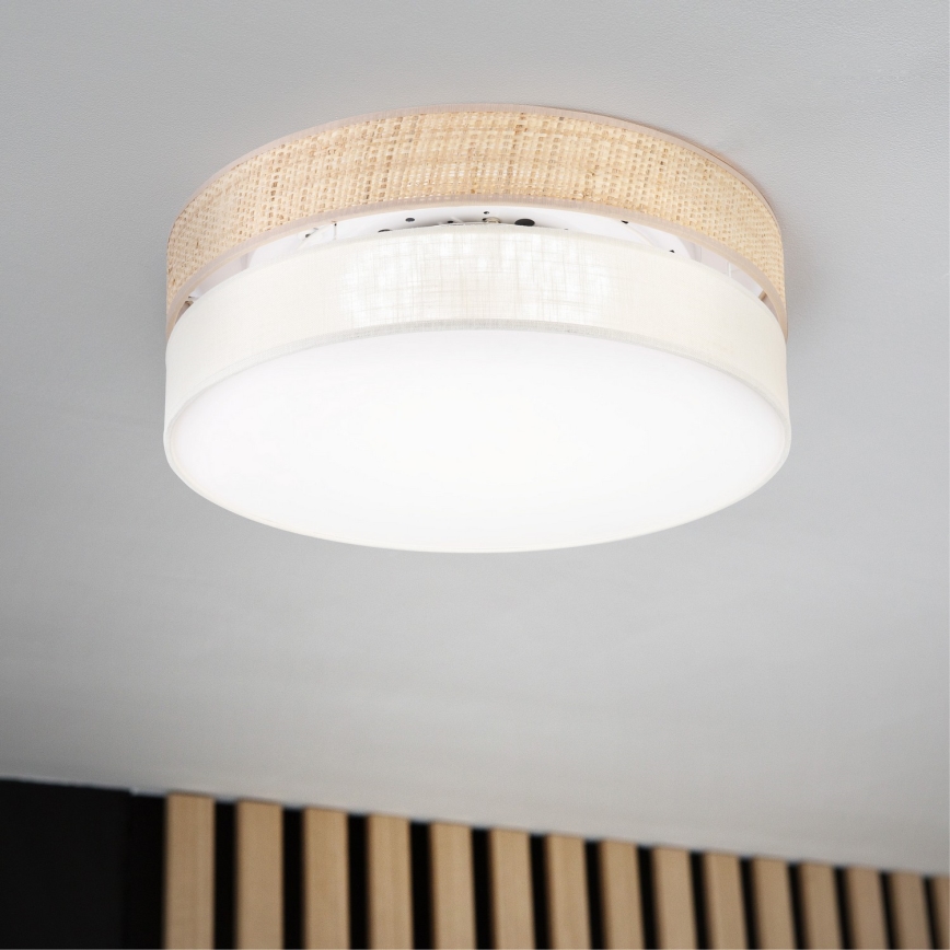 LED стельовий світильник SIRJA BOHO LED/36W/230V 4000K діам. 45 см бежевий/кремовий