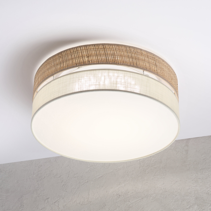 LED стельовий світильник SIRJA BOHO LED/36W/230V 4000K діам. 45 см бежевий/кремовий