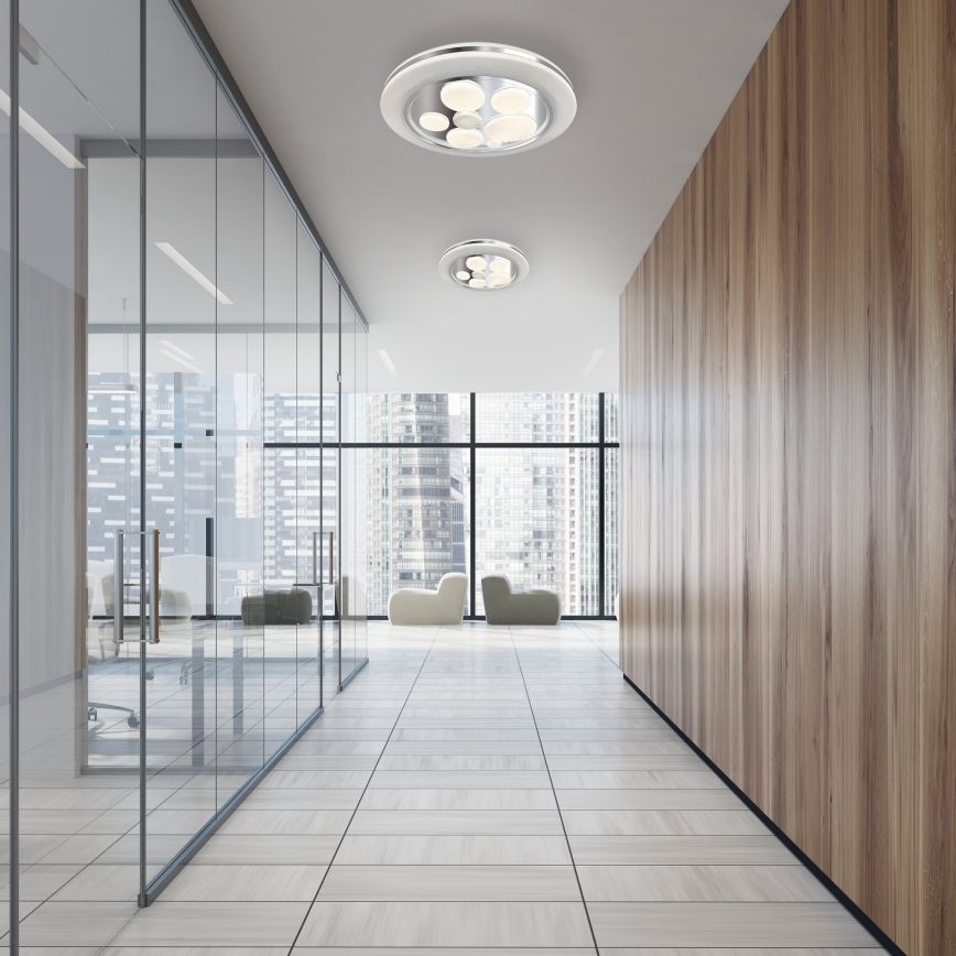 LED Стельовий світильник з регулюванням яскравості BUBBLES LED/48W/230V + дистанційне керування