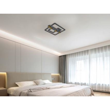 LED стельовий світильник з регулюванням яскравості LED/140W/230V 3000-6500K + пульт дистанційного керування