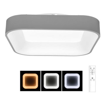 LED Стельовий світильник з регулюванням яскравості NEST LED/40W/230V 3000-6500K сірий + дистанційне керування