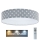 LED стельовий світильник з регулюванням яскравості SMART GALAXY KIDS LED/24W/230V 3000-6500K зірочки сірий/білий + дистанційне керування