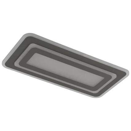 LED стельовий світильник з регулюванням яскравості LED/85W/230V 3000-6500K сірий + пульт дистанційного керування