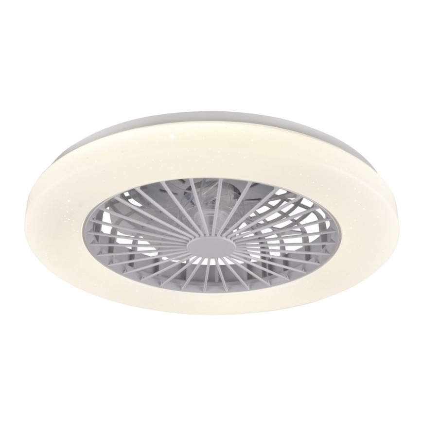 LED Стельовий світильник з вентилятором та регулюванням яскравості LIBYA LED/48W/230V 3000-6500K білий + пульт дистанційного керування