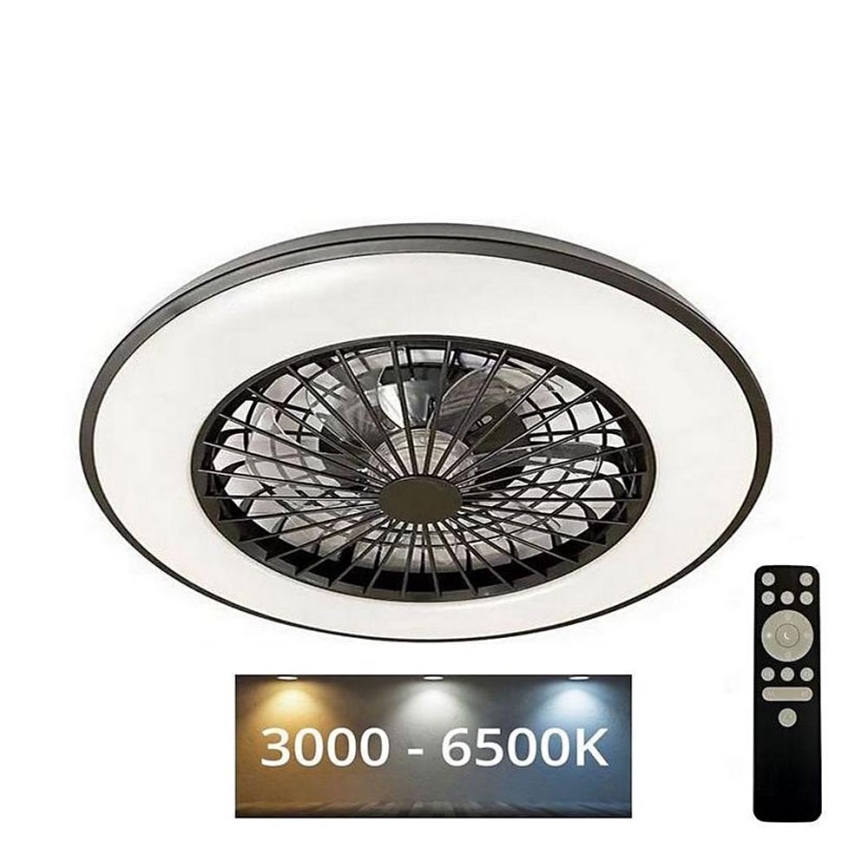 LED Стельовий світильник з вентилятором та регулюванням яскравості OPAL LED/48W/230V 3000-6500K + пульт дистанційного керування