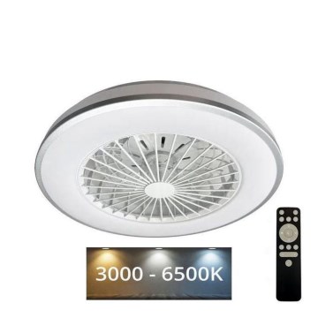 LED Стельовий світильник з вентилятором та регулюванням яскравості OPAL LED/48W/230V 3000-6500K + пульт дистанційного керування