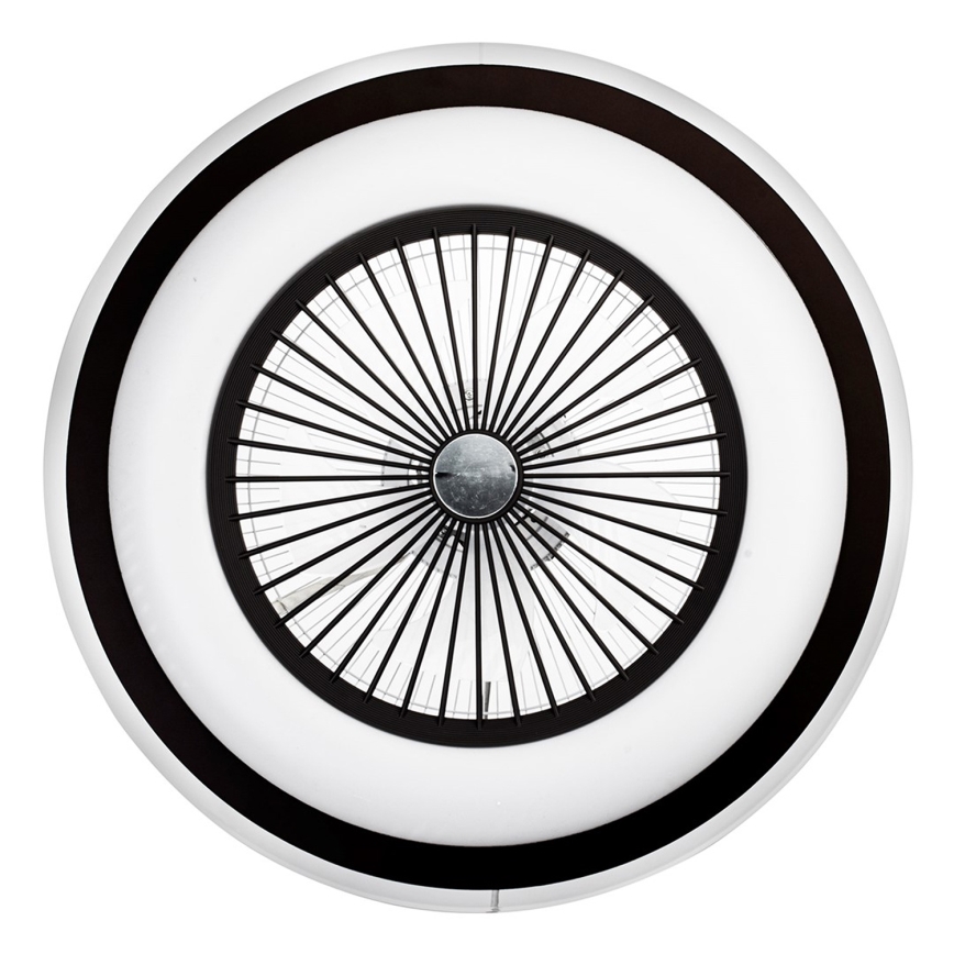 LED Стельовий світильник з вентилятором та регулюванням яскравості ZEPHYR LED/48W/230V 3000-6000K чорний + пульт дистанційного керування