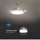 LED Стельовий світильник з вентилятором LED/30W/230V 3000/4000/6400K + ДК