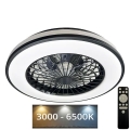 LED Стельовий світильник з вентилятором та регулюванням яскравості OPAL LED/48W/230V 3000-6500K + пульт дистанційного керування