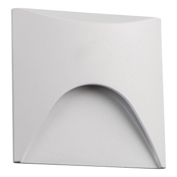 LED-светильник для лестницы EXIN, 2,5 Вт/230 В, 3000 K, IP65, белый, квадратный