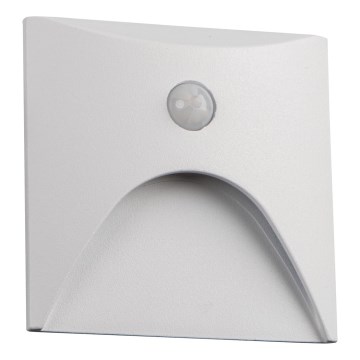 LED-светильник для лестницы с датчиком движения и сумерек EXIN LED/2,5W/230V 3000K IP65 белый квадратный