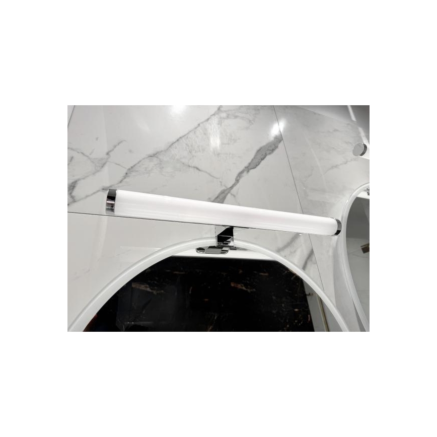 LED-светильник для зеркала в ванной, 10 Вт, 230 В, 45 см, IP44, полированный хром
