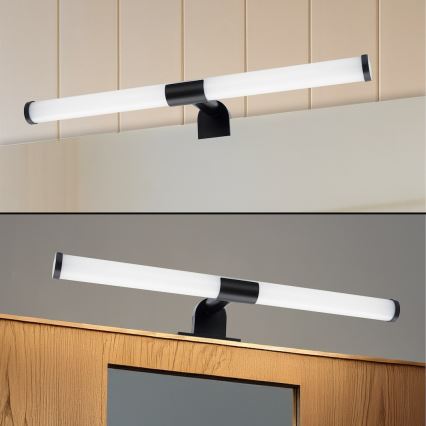 LED светильник для зеркала в ванной 2 в 1 APA LED/6W/230V 40 cm IP44 черный